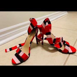 Brand new Stripped & Sassy Heeled Sandal